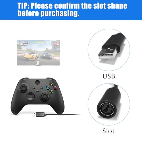 Desenda 2 PCS Replacement Dongle USB Breakaway Cables, Wired Controller Brake Away Cable Cord Guitar Adaptater Compatible for Xbox 360 Controller Logitech Thrustmaster Racing Wheel - Image 2