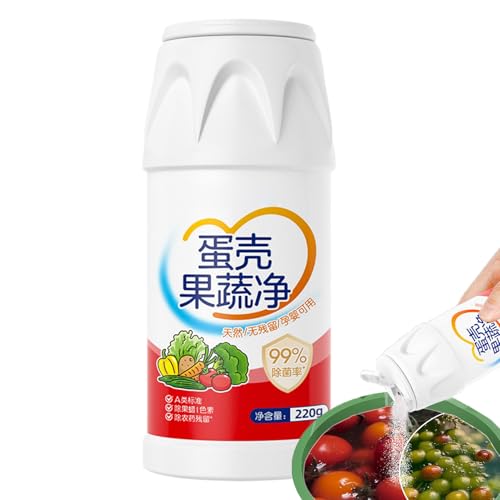 Limpiafrutas y Verduras, Limpiador Sin Olor para Alimentos, Lavado Orgánico Multiusos Para Cocina Frutas Verduras Frescas 220 Gramos
