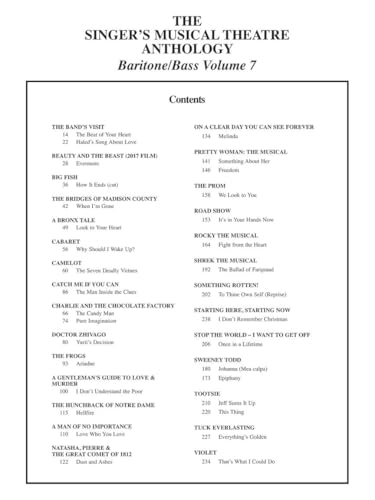 Singer's Musical Theatre Anthology Volume 7 | Baritone/Bass Vocal Collection | Broadway Songbook with 30+ Songs from Iconic Musicals | Authentic Vocal Sheet Music for Baritone/Bass Voices - Image 4