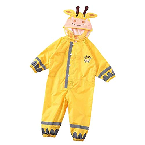 LEIPUPA Casaco de Chuva Conjunto Cartoon com Capuz para Chuva de Primavera E Verão Impermeável - S a