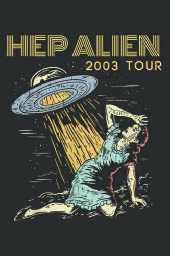 Hep Alien Band Tee Pop Culture Tee: Lined Writing Notebook, White Lined Paper, Journal Notebook for Memos, Meetings, ... Artists, and Students