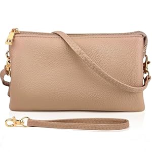 Humble Chic NY Vegan Leather Wristlet Purse for Women – Small Clutch Purse with Shoulder and Wrist Straps
