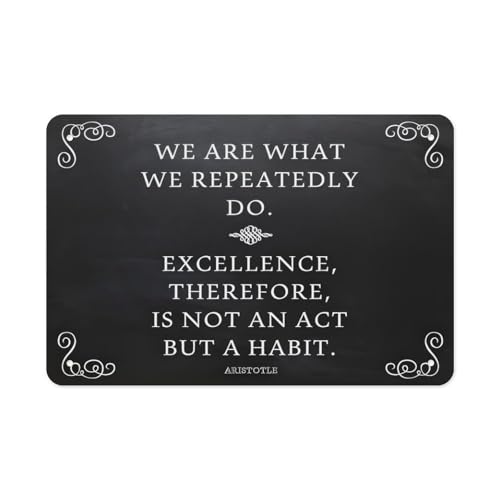 Motivational Quote Metal Sign for Home and Office