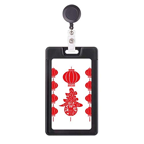 Porte-badge rétractable rouge lanterne : l'accessoire idéal pour le bureau