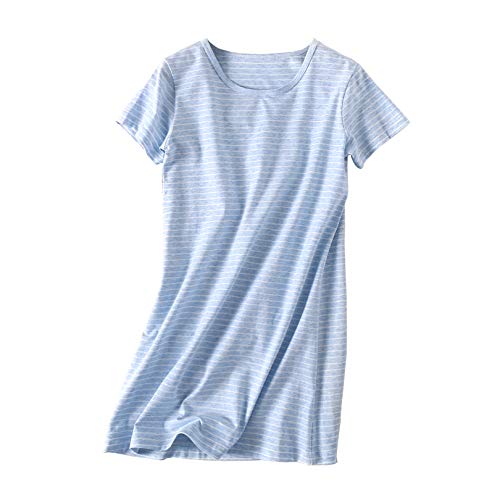 Image of Girl's Stripes Nightgowns Cotton Sleep Shirts Sleepwear Princess Nightdress
