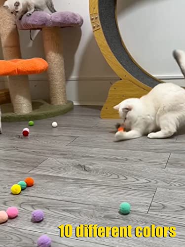 HEUHAI Colorful Soft Plush Cat Toy Balls #TOP13