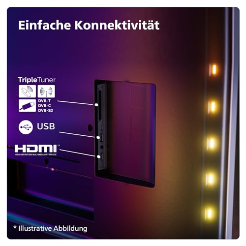 Philips Ambilight 65OLED809 4K OLED Smart TV - 65-Zoll Display mit P5 AI Perfect Picture, Ultra HD Google TV, Dolby Vision und Dolby Atmos Sound - Funktioniert mit Alexa und Google Sprachassistent – Bild 3