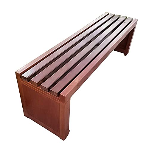 ADSE Terrasse Park Bank Garten Freizeitbank, Outdoor-Einkaufszentrum Massivholz Metall Bank Sitz für 2-3 Personen, Wetterschutz Patio/Veranda Stühle