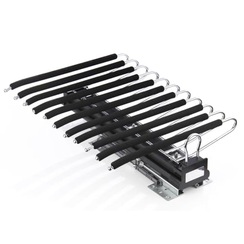 Cintre extensible pour pantalons coulissant orange à 11 branches pour placard