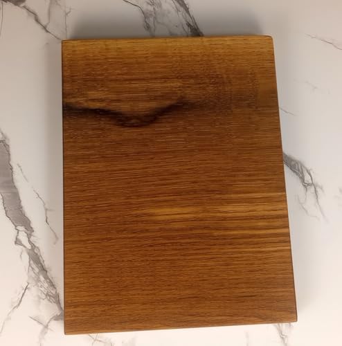 Tabla de Cortar de Madera Maciza StenWoodLab, Roble Blanco Natural, Rectangular, Tamaño Pequeño 25.4 x 19.05 x 2.03 cm miniatura 6