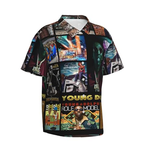 Hawaiian Tshirt for Young 2016 Dolph T-Shirt Man's Retro Short Sleeve Lapel Collar T-Shirt2