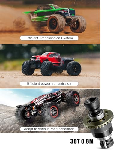 Image of Assembled Differential 30T 0.8Mod V2 Fit for 1 /18 ARRMA GROM Typhon Granite GROM Mini Mojave GROM 2S, 2PACK Black