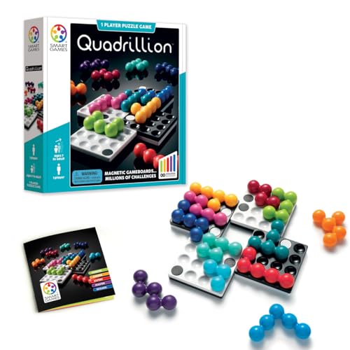 Image of SmartGames Quadrillion Multi-Grid Magnetic Puzzle Game with Millions of Challenges for Ages 7 – Adult