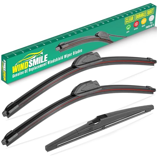 Recall 243 Windshield Wipers May Fail - 2021-2023 Hyundai Palisade 6 26' 16' 11' Windshield Wiper Blades Replacement for Hyundai Tucson 2022 2023 2024 (Not Suitable for Hybrid) Premium All Weather Front Rear Wipers Set - OEM Quality (Pack of 3)
