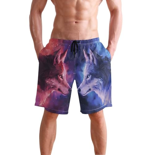 Men's Swim Trunks Pirates Treasure Map Beach Board Shorts Quick Dry2