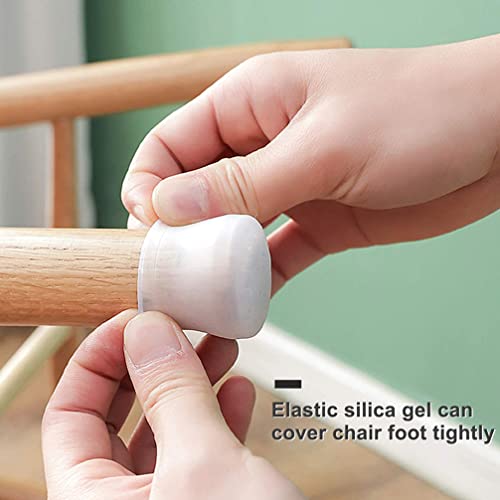 Housoutil 60 Pcs Mobiliário Pés Tampas Anti- Slip Cadeira Perna Piso Protetores de Mesa de Silicone