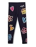Corte ajustado Desigual Legging_cartama Pantalones Informales, Azul, S para Niñas