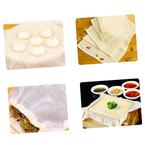 GALPADA 2 piezas Tela de Algodón Puro sin Blanquear Filtro Reutilizable de Malla Fina para Colar Jugos Quesos Yogur y Kombucha Resistente Altas Temperaturas para Cocina y Elaboración