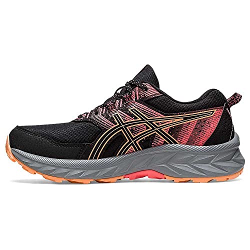 ASICS Femme Gel-Venture 9 Running Shoe, Black/Summer Dune, 40.5 EU