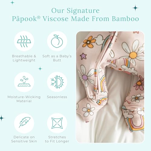 Image of Posh Peanut Convertible Baby Sleepers - Footless Baby Pajamas with 2 Way Zipper for Easy Diaper Changes