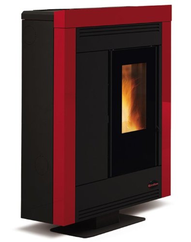 Stufa a Pellet Nordica mod. Souvenir Steel 11,4 Kw versione Bordeaux