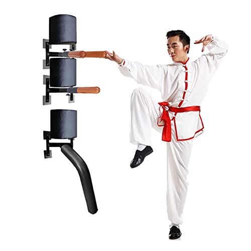 WebeRt Martial Arts Dummies Wing Chun Dummy Trainer, Adjustable Wing Chun Training Equipment for Home Wall, Unbreakable Kung Fu Dummies Sets with Arm, Quickly Assemble
