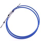 ABA-CABLE-10-GY Outboard Engine Remote Control Throttle Shift Cable 10ft for Yamaha Boat Motor Steering System 3.048m Blue