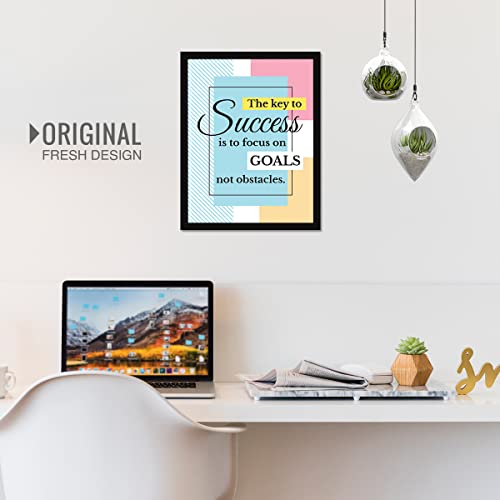 Image of Chaka Chaundh - Engineered Wood Rectangular Inspirational Framed Posters Motivational Quotes Wall Frames for OFFICE, STUDENT & STUDY ROOM - Photos with Quotes - (14x11 Inches)(Success - MultiColor)