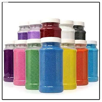 Podzly Colored Play Sand, 12 Colors, 16.5 lb