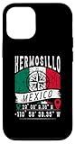 Carcasa para iPhone 14 Hermosillo Bandera De México Coordenadas GPS De Hermosillo