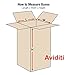AVIDITI 4x4x8 Tall CorrugatedBoxes, Tall, 4L x 4W x 8H, Pack of 25 | Shipping, Packaging, Moving, Storage Box for Home or Business, Strong Wholesale Bulk Boxes