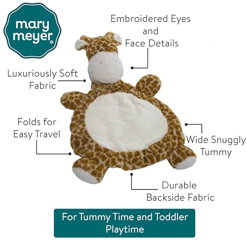 Image of Mary Meyer Bestever Baby Mat Cushioned Tummy Time Floor Play Mats for Babies and Toddlers, 31 x 23-Inches, Giraffe