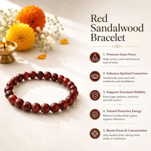 Image of Beaded Bracelet for Men & Women | Stretchable Handmade Prayer Meditation Yoga Wrist Bracelet | Stylish Everyday Wear | Free Size