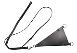 Strapazierfähig HKM Martingal -Mia- mit geschlossener Martingalgabel9100, Schwarz, Vollblut