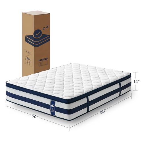 Resspry Twin Mattress, 14 Inch Gel Memory Foam Sprung Hybrid Mattress by Resspry - Used condition - Image 5