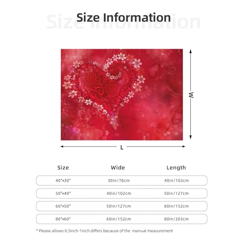 Couverture lit Saint-Valentin fleurs rouges microfbre - 8