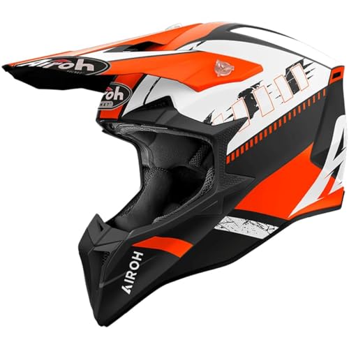 Airoh Casco Offroad Wraaap Feel Orange Matt M