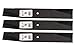 Set of 3, 25034 25034R 122265 532122265 106635X Made In USA Replacement Blade, 44" Deck, Craftsman, Poulan, Ayp, Roper.
