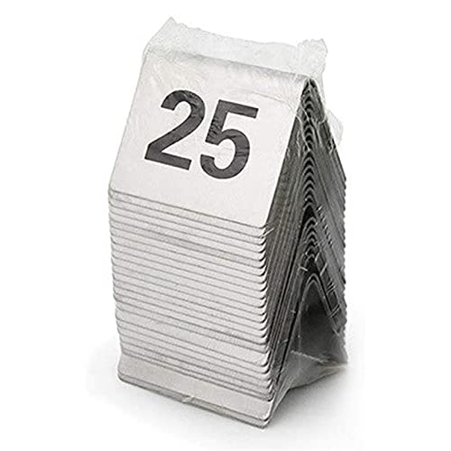Placa de acero inoxidable para restaurantes de lujo y eventos corporativos numerados
