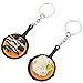 MILISTEN 2 Stücke Mini Spielzeug Lebensmittel Keychain Simulation Bratpfanne Schlüsselanhänger Nette Köstliche Lebensmittelschlüsselhalter Geldbörse Tasche Anhänger Für Chef Kochen