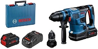 Bosch Professional BITURBO GBH 18V-34 CF cordless rotary hammer (w. SDS plus quick-change chuck, 5.8 J, incl. Bluetooth module, 2 x 8.0 Ah ProCORE18V battery, GAL 1880 CV charger, in carrying case)
