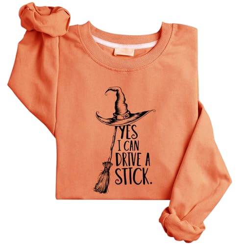 Yes I Can Drives A Stick Sweatshirt I Can Drives A Stick Halloween Sweatshirt