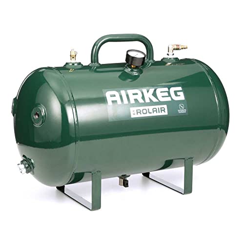 Rolair Airkegplus 10 Gallon Portable Air Storage Tank Compressor Accessory #TOP2