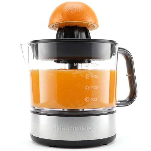 Elite Gourmet ETS326 BPA-Free 40-Watt Electric Citrus Juicer, Compact, Large Volume, Pulp Control,...