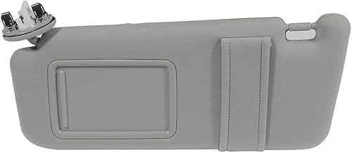 ROADFAR Compatible con Toyota 2006-2011 para Camry Sedán, color gris, visera solar para el lado izquierdo del conductor, espejo parasol