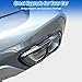 Stainless Steel Exhaust Muffler Tailpipe Trim Cover For BMW X5 X6 X7 G05 G06 G07 2019-2022 Car Tail Pipes Exhaust Pipe Muffler Decorative Frame (Gloss Black)