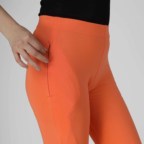 Image of ON&ON Women's Cotton Stretchable Slim Fit Straight Pants Trouser for Casual Wear and Office Wear