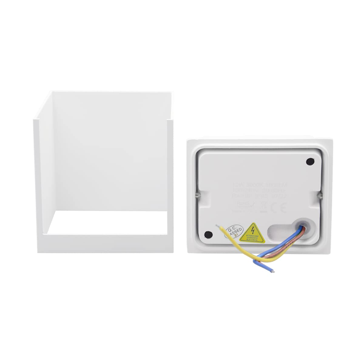 APPLIQUE LED CUBO IMPERMEABILE DA INTERNO ED ESTERNO LAMPADA DA PARETE - Foto 9