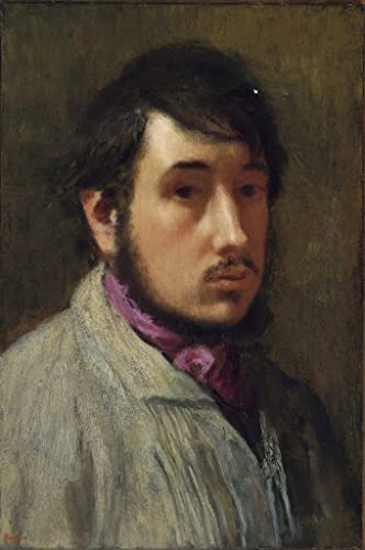 Impression d'affiches autoportrait Edgar Degas toile 60x90cm
