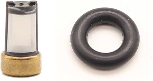 Miniatura 5 de Juego de 8 piezas de reparación de inyector de combustible o anillos de cesta de filtro espaciador kit para inyector Bosch para Ford Jeep Hyundai